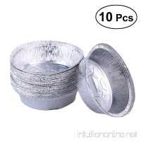 BESTONZON Aluminum Foil Tart/Pie Pans|Disposable Round Tin Plates for Homemade Cakes Pies - 6 Inch | Pack of 10(No Lids) - B07FNPLPB8